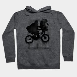 Boy with Bike and Alien Hoodie